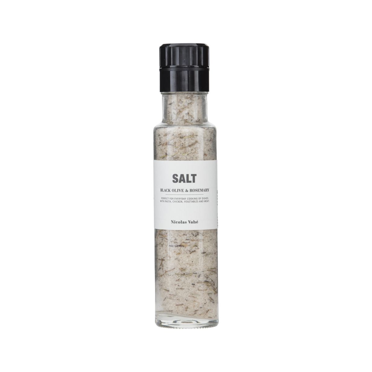 Salt med black olive & rosemary Salt - Svart oliven & rosmarin