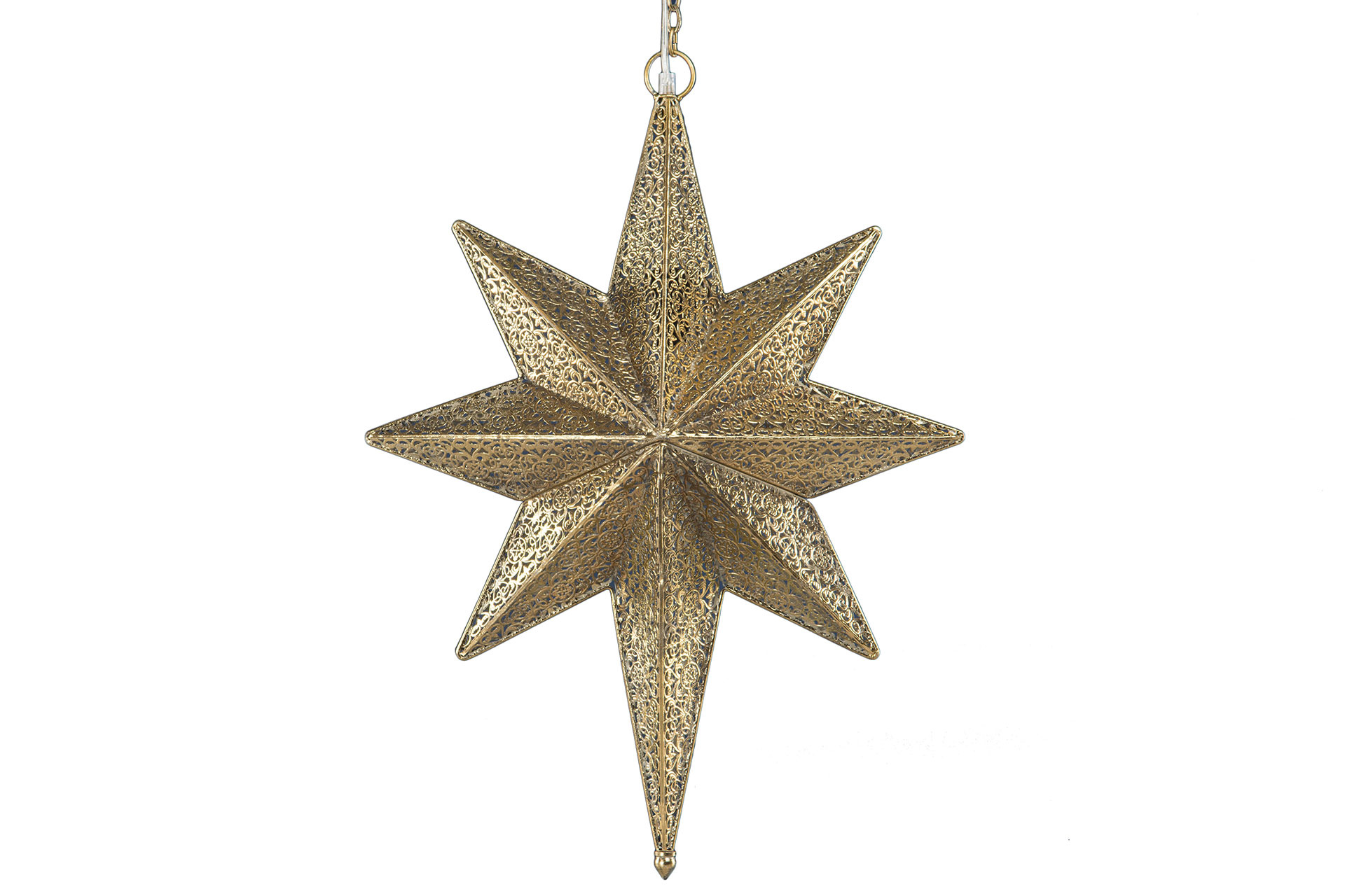 Adventstjerne - Forgyllet metall Adventstjerne - Forgyllet metall