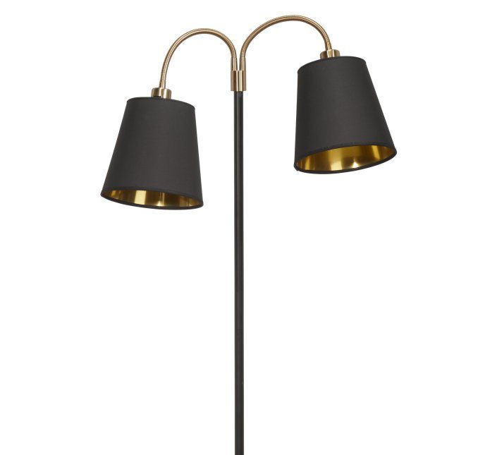 Gulvlampe - Cia med 2 armer Gulvlampe Cia 2 armer - Ink skjerm