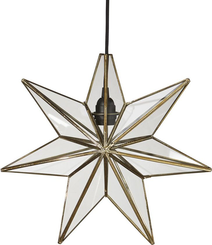 Adventstjerne - Glass & Messing, 60 cm Adventstjerne - Glass & Messing, 60 cm
