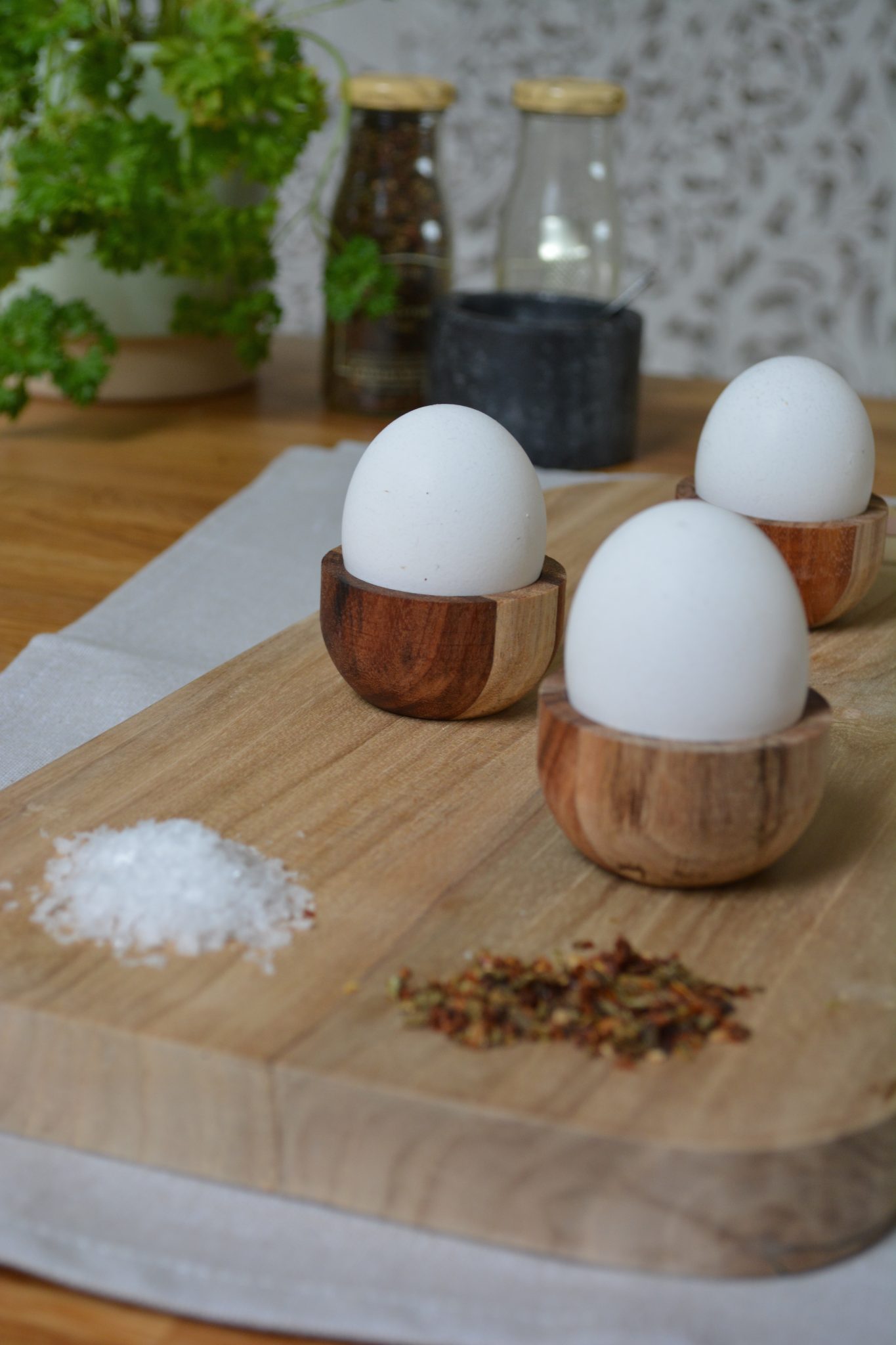 Miljøbilde Eggeskål natur, diameter 5,2cm Eggeglass - Natur