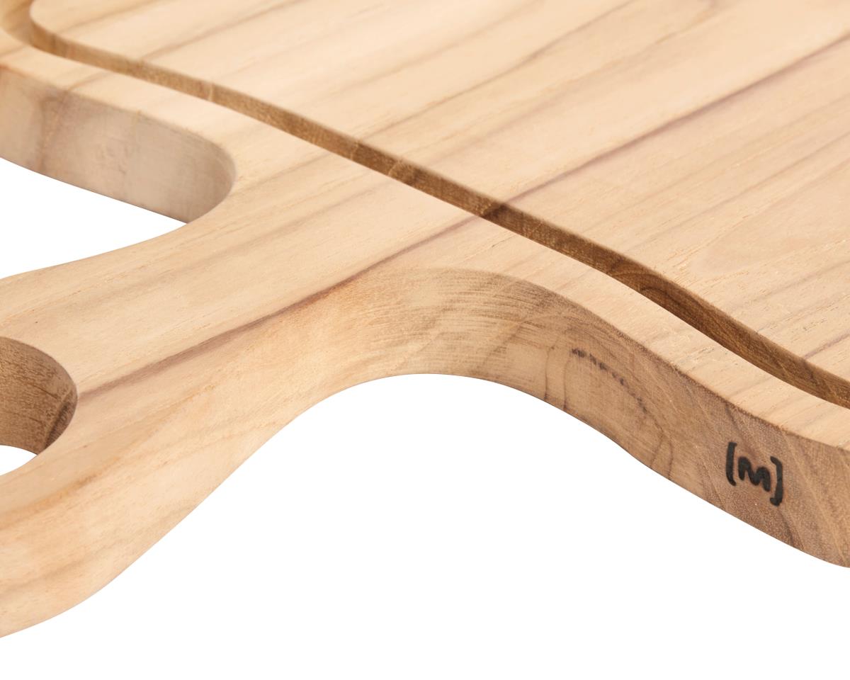 Skjærebrett - steak i teak Skjærebrett - Steak