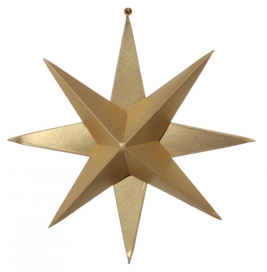 42751 920x937 - Julepynt - Paper 8-pointed star gold