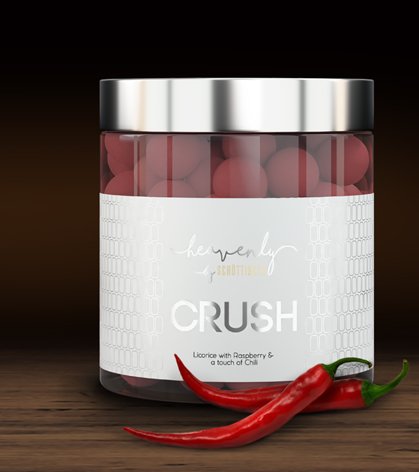 Crush - Licorice with Rasberry & a touch og chili Heavenly - Crush, Licorice with rasberry & a touch og chili