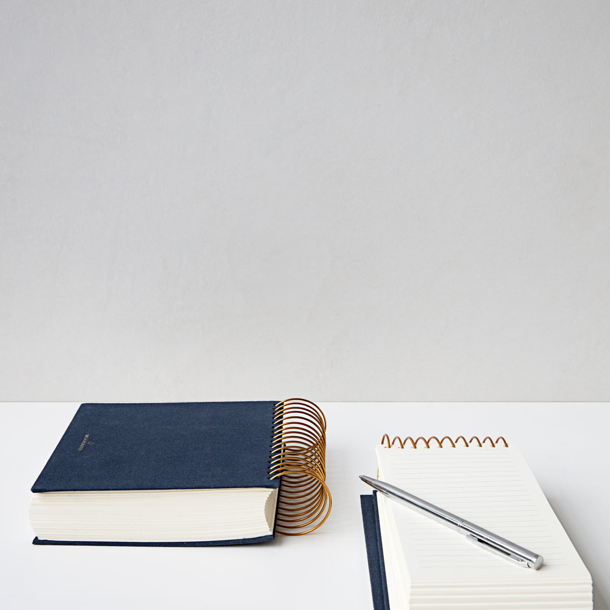 Notatblokk med spiral blå Notatblokk med spiral - Small, blå