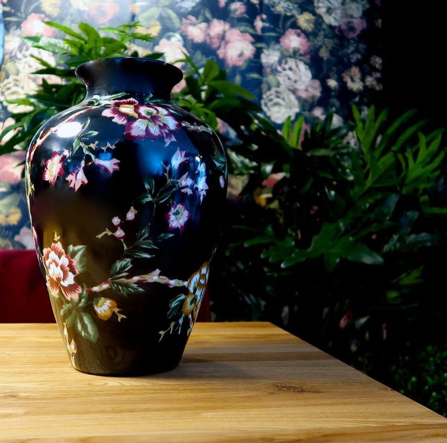 IMG 1809 920x912 - Vase - Sort med blomster