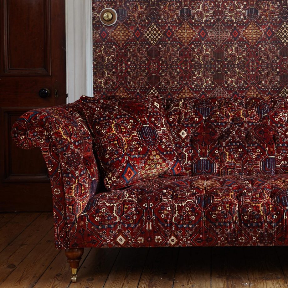 mey meh large velvet cushion red 1 920x920 - Pute - Med Meh, red, House of Hackney
