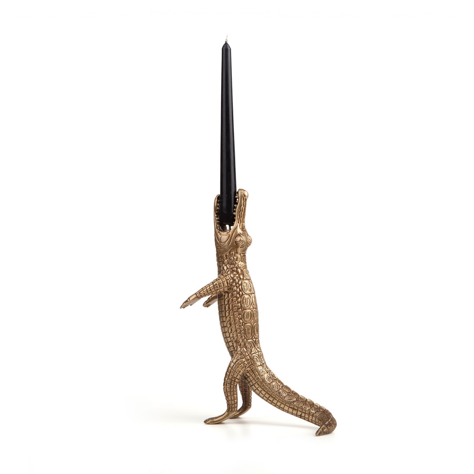 HOUSE OF HACKNEY Cocodrilo Candlestick Holder - Brass Lysestake - Crocodrilo, messing - House of Hackney