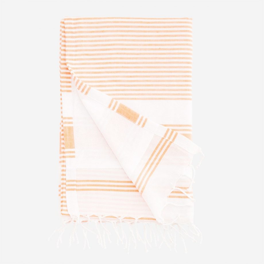 si ki 32o 920x920 - Strandhåndkle - Oransje/Hvit med striper