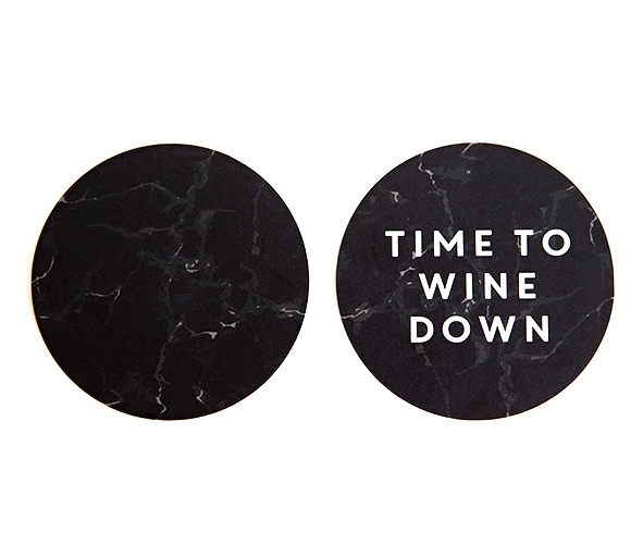 Coasters - Sort marmor Coaster - Sort marmor