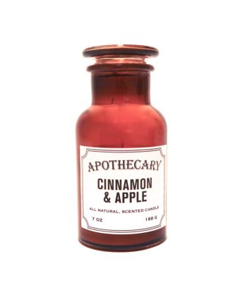 IMG 3766 350x435 - Duftlys i apotekglass - Cinnamon & apple
