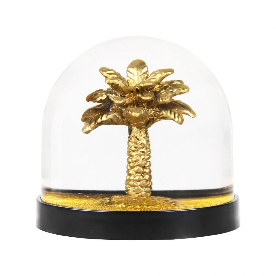 1031 37 X3 920x920 - Snøkule - "Palm tree" Gold glitter