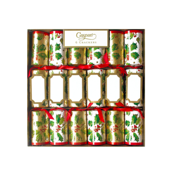 Crackers - "Gilded holly" Crackers - "Gilded holly" 6 stk