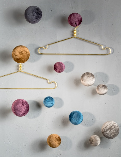 Knagg velour - Royal blue