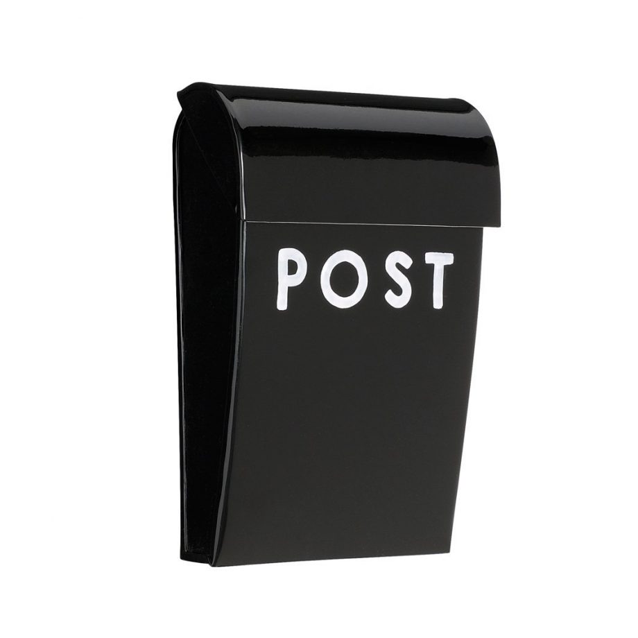 421027 sort 920x920 - Mini postkasse "Post" - Svart, matt