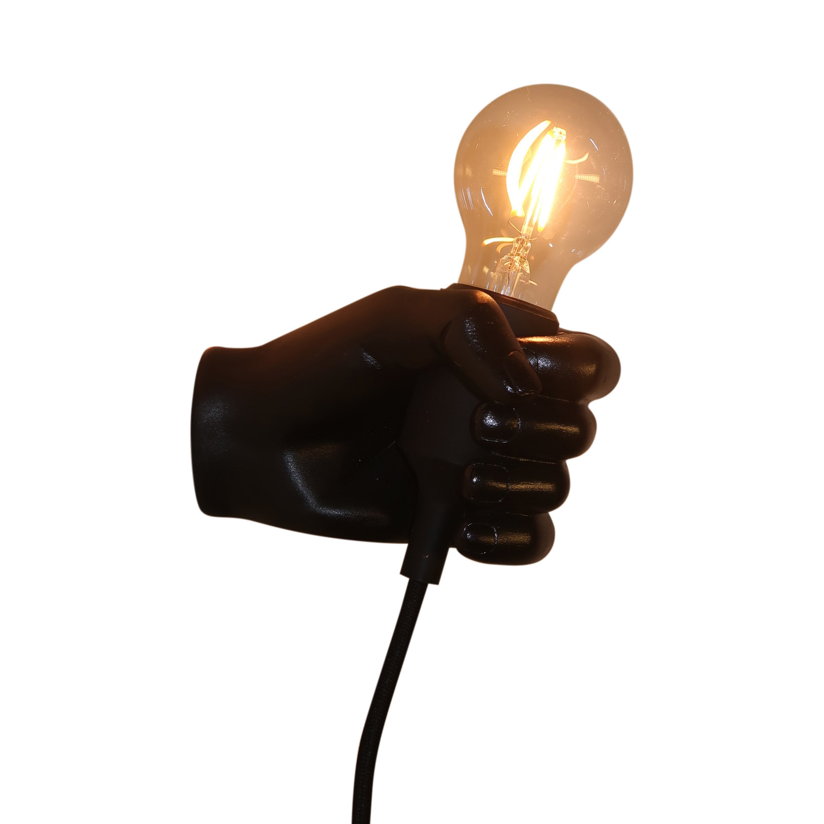 Vegglampe - "Black hand" Vegglampe - "Black hand"