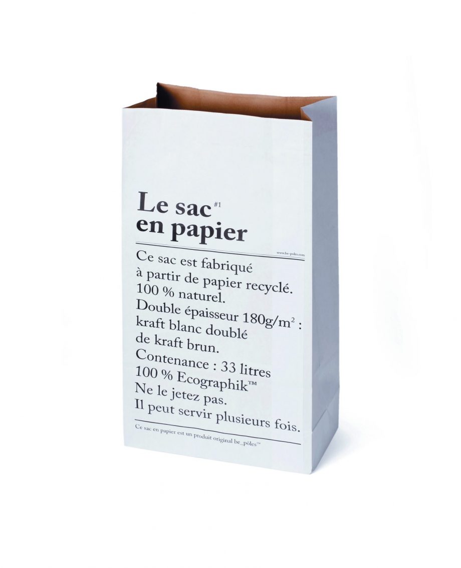 LE SAC EN PAPIER ®BE POLES 920x1132 - Papirpose " Le sac" - 33 L