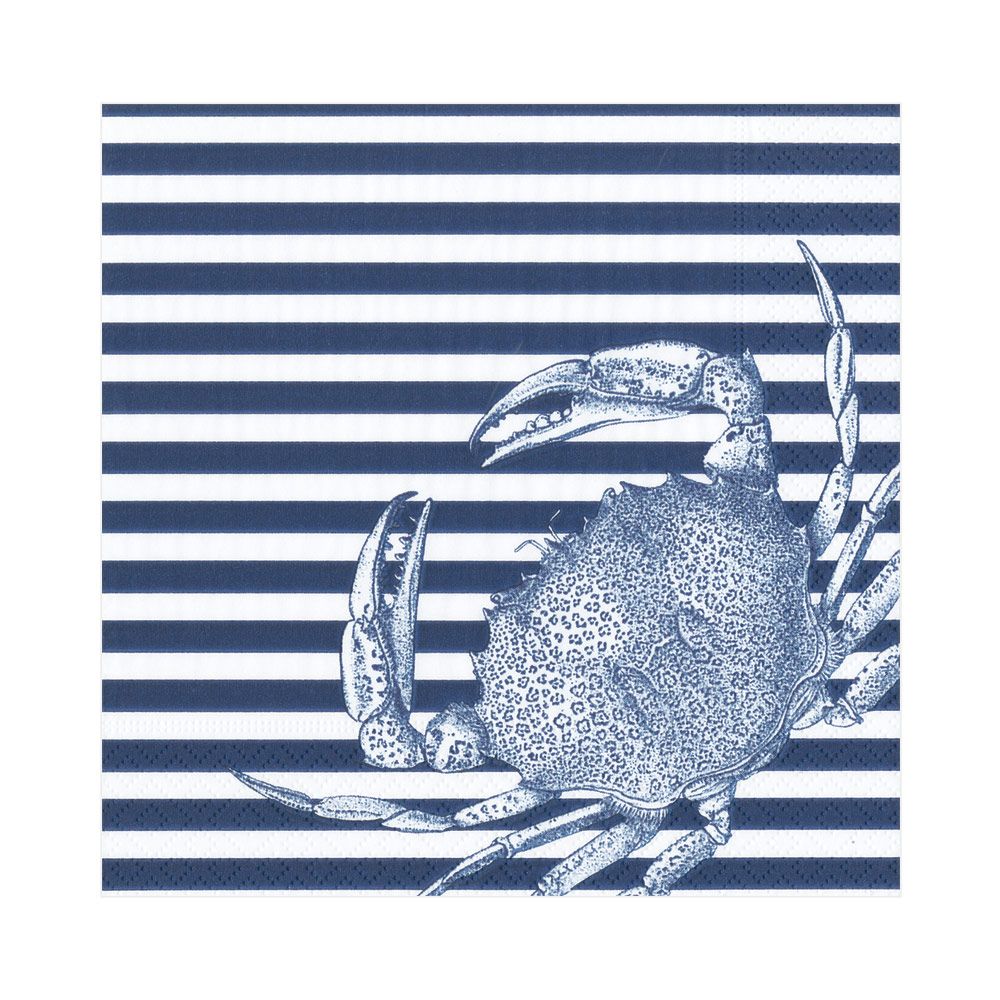 Servietter - "Blue craps and strips" Servietter - "Blue craps and strips"