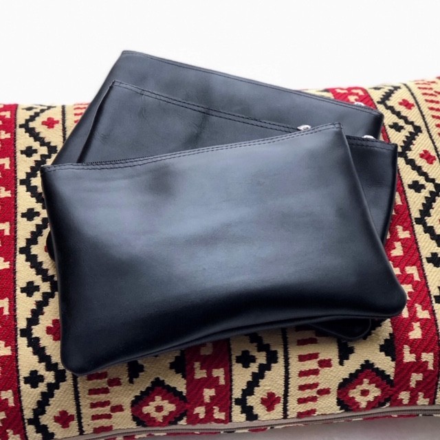 Clutch " Nora" - Sort skinn Clutch " Nora" - Sort skinn