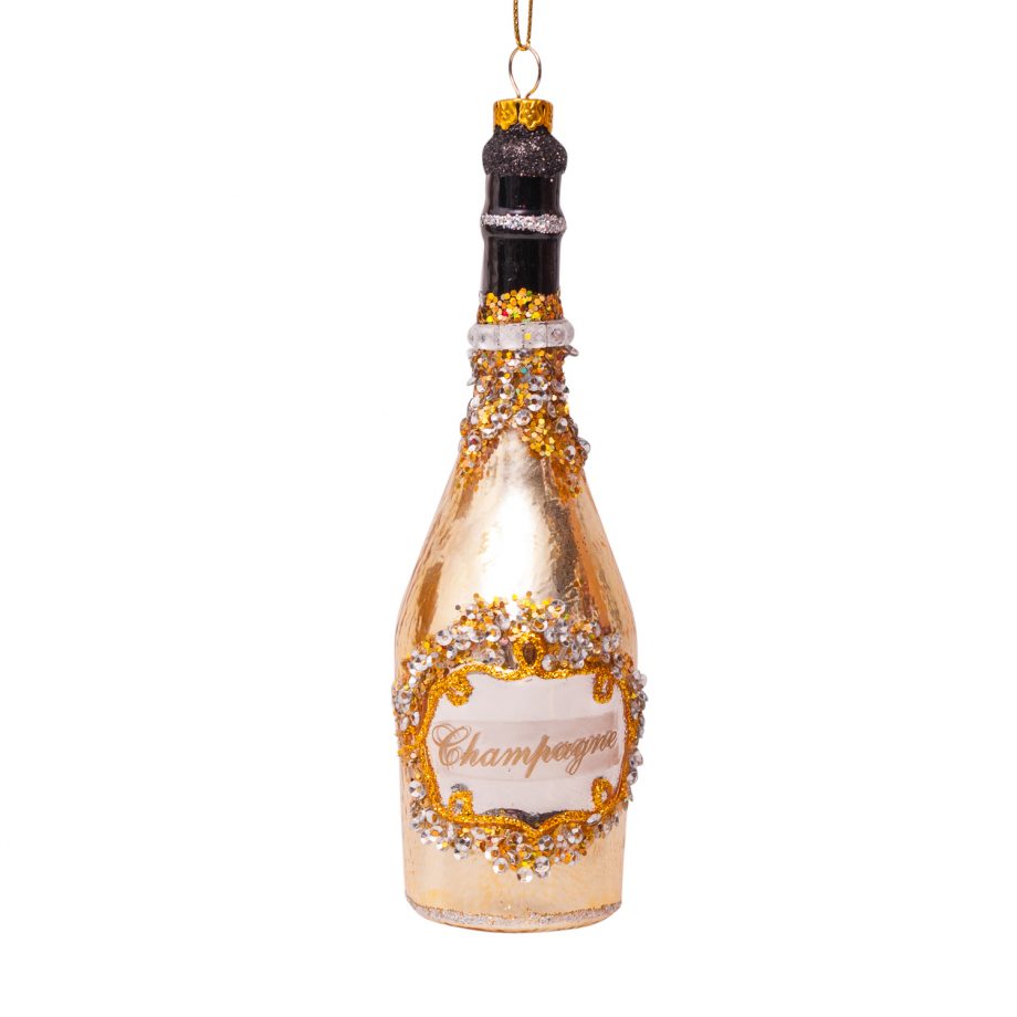 1162850160019.org  920x920 - Julepynt - Glass gold champagne bottle