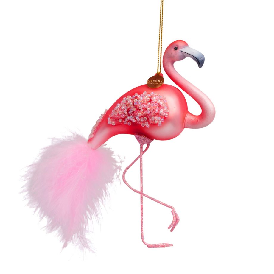2172200150033.org  920x920 - Julepynt - "Glass pink flamingo"