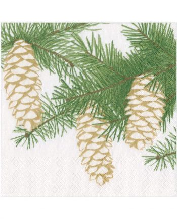 15500l caspari pinecones paper luncheon napkins in ivory 20 per package 4818619170863 1024x1024 350x435 - Servietter "Ivory pinecones"