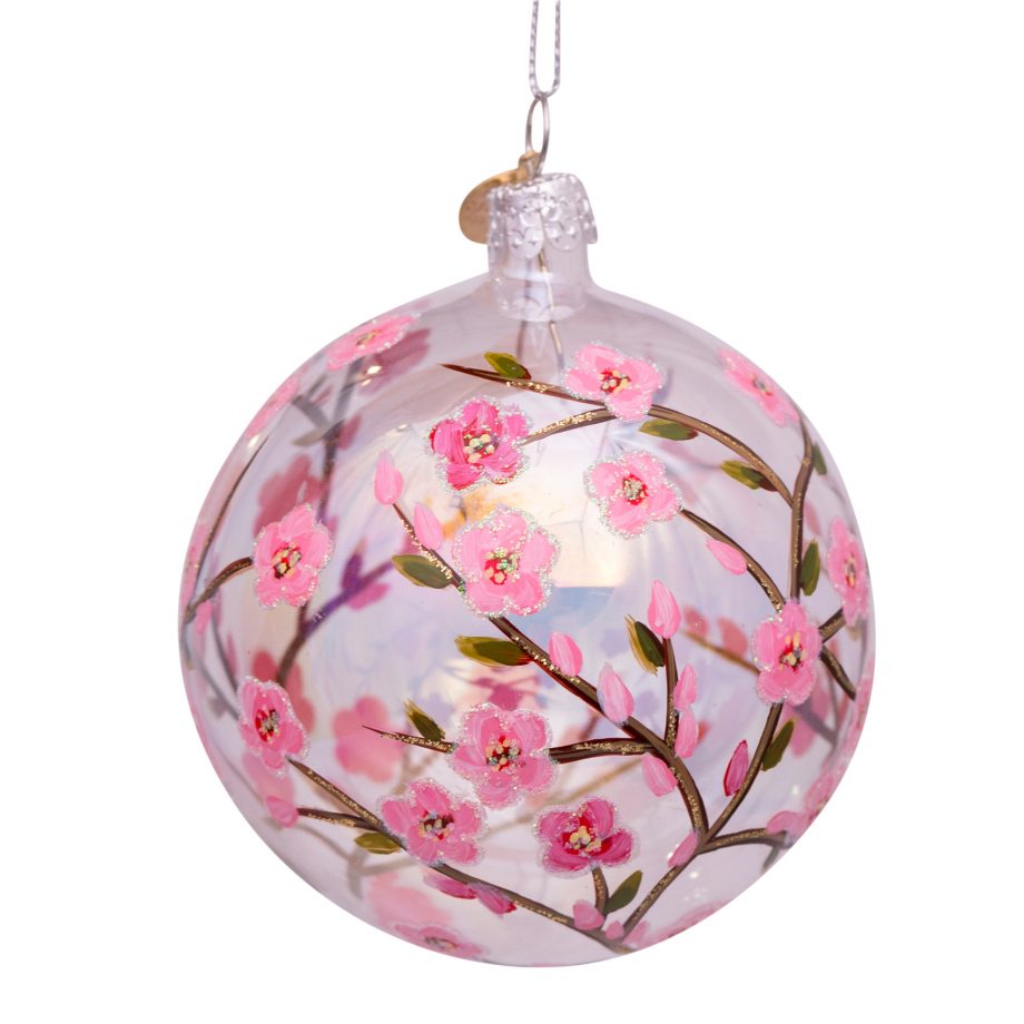 1181230090036.org  920x920 - Julepynt - Glass transparent w/little pink flowers