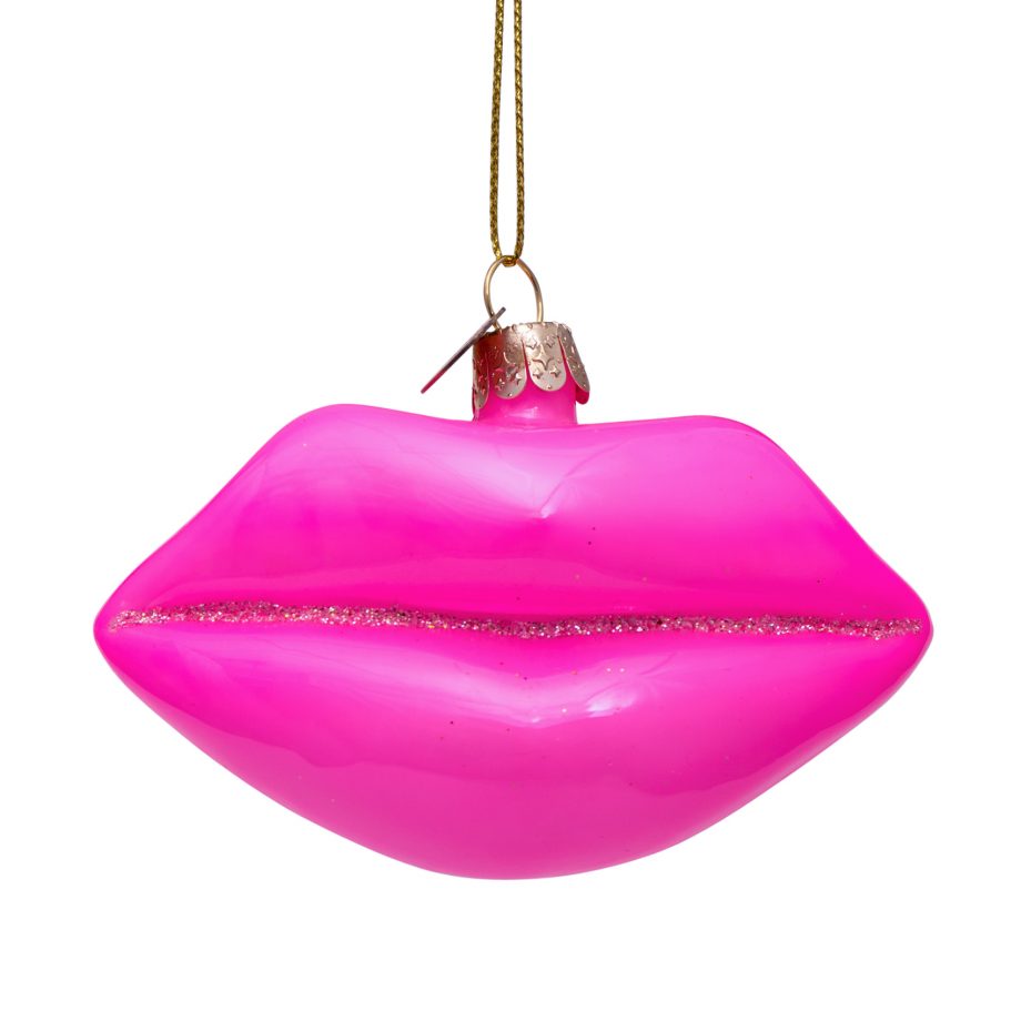 1197000060055.org  920x920 - Julepynt - Glass hard pink lips