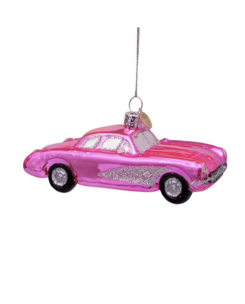 Skjermbilde 2022 09 30 kl. 10.14.52 350x435 - Julepynt - Glass pink car