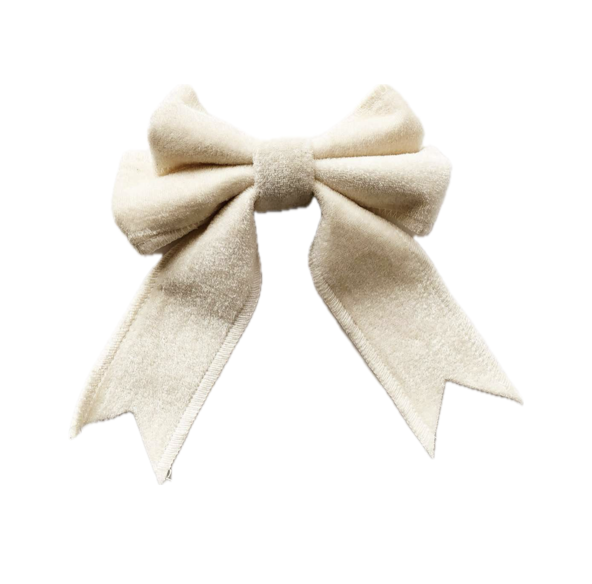 Julepynt - Velur sløyfe, krem Julepynt - Velur sløyfe, beige