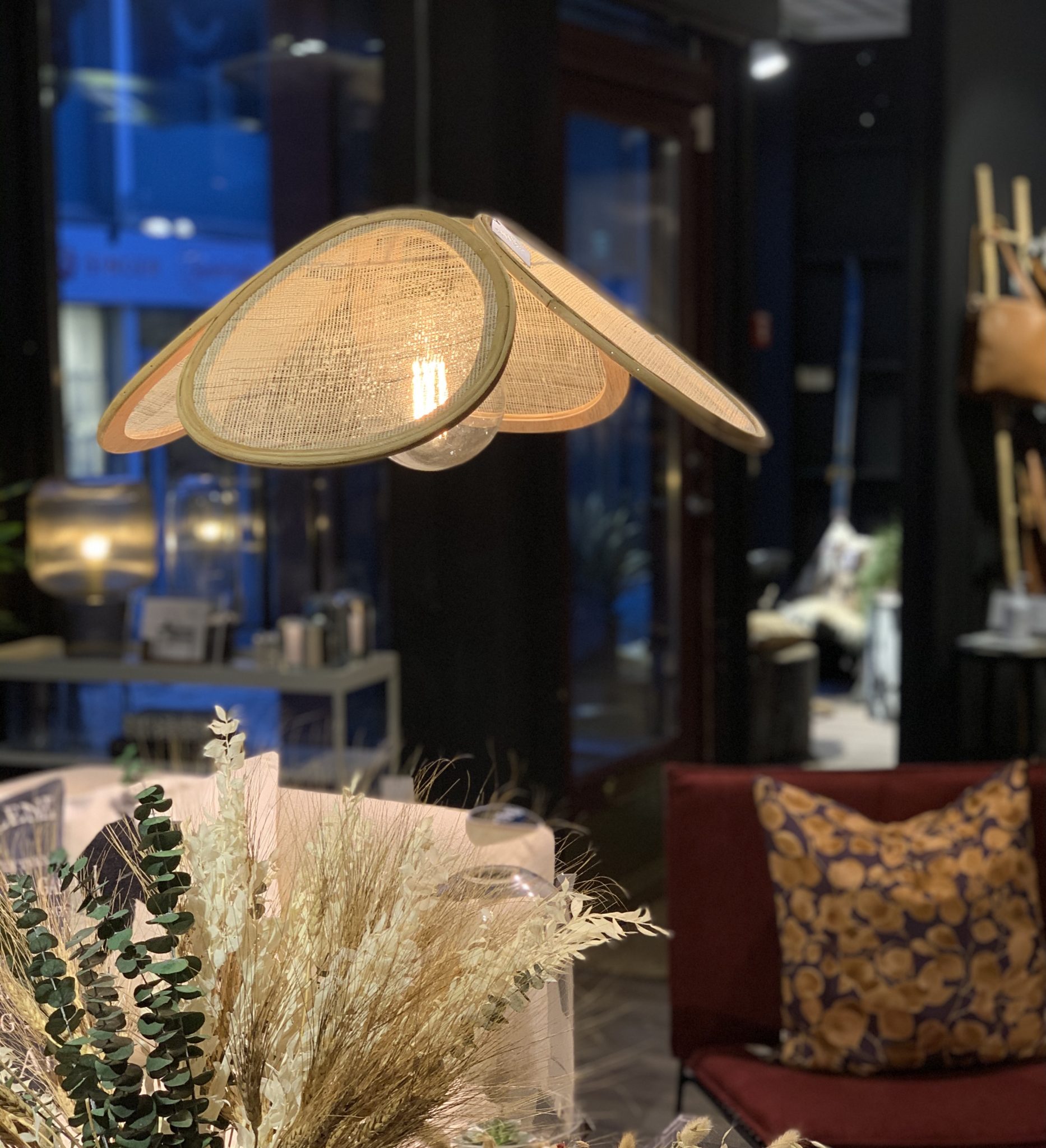 Taklampe "Rattan" Taklampe "Rattan"