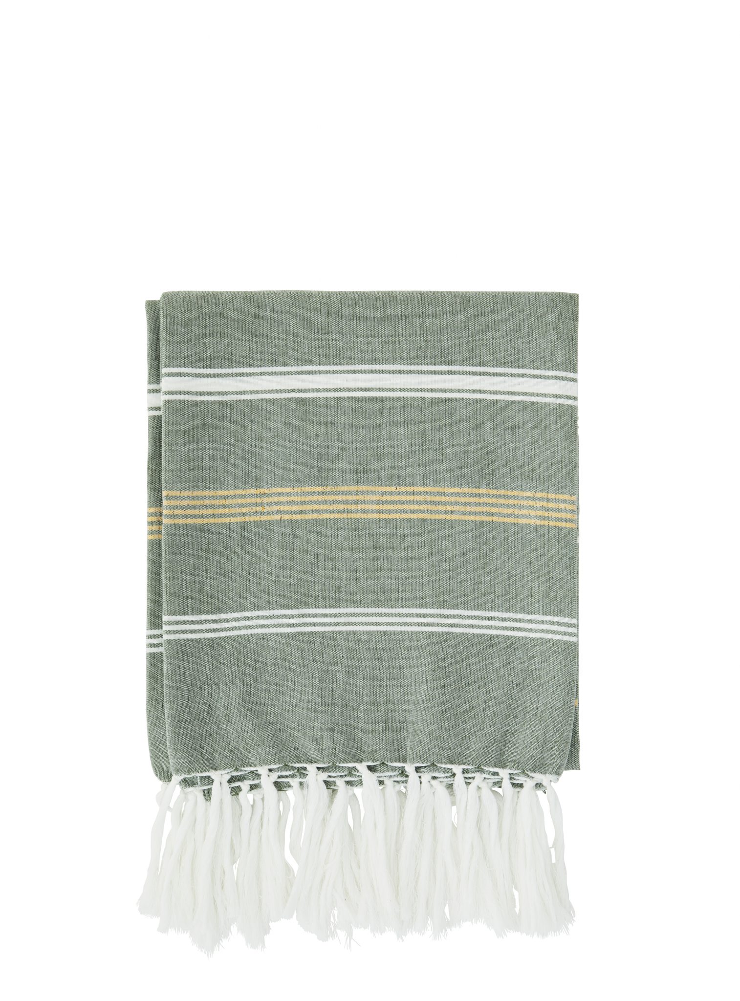Håndkle "striped" grønn - 100x180 cm Håndkle "striped" grønn - 100x180 cm