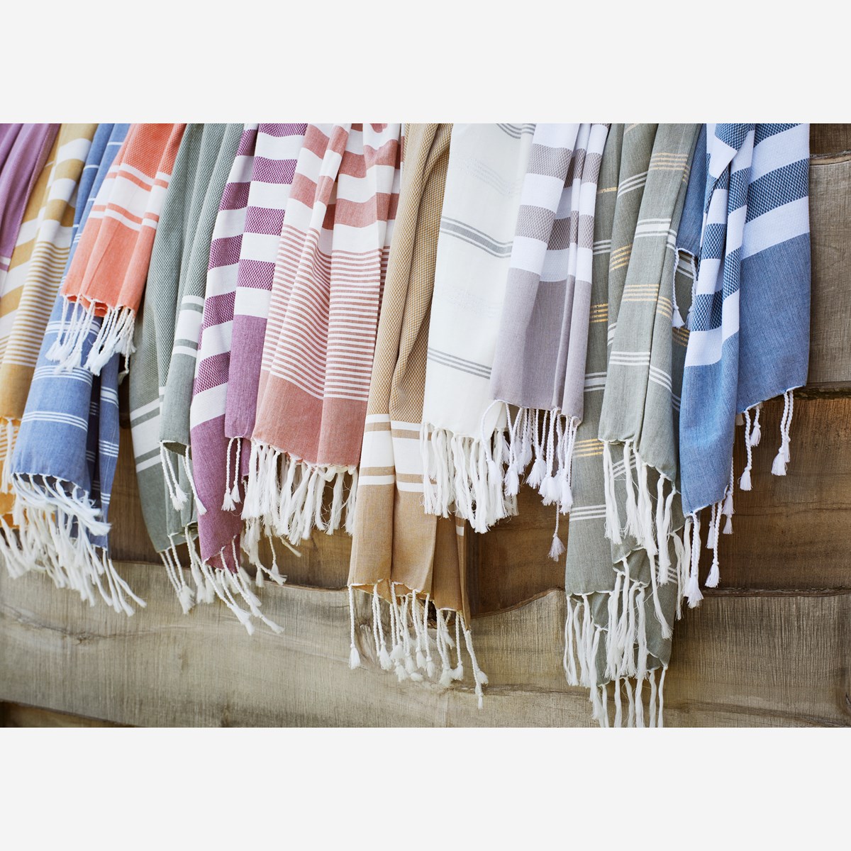 ms_ss21_1722 Håndkle "striped" mørk blå - 100x180 cm