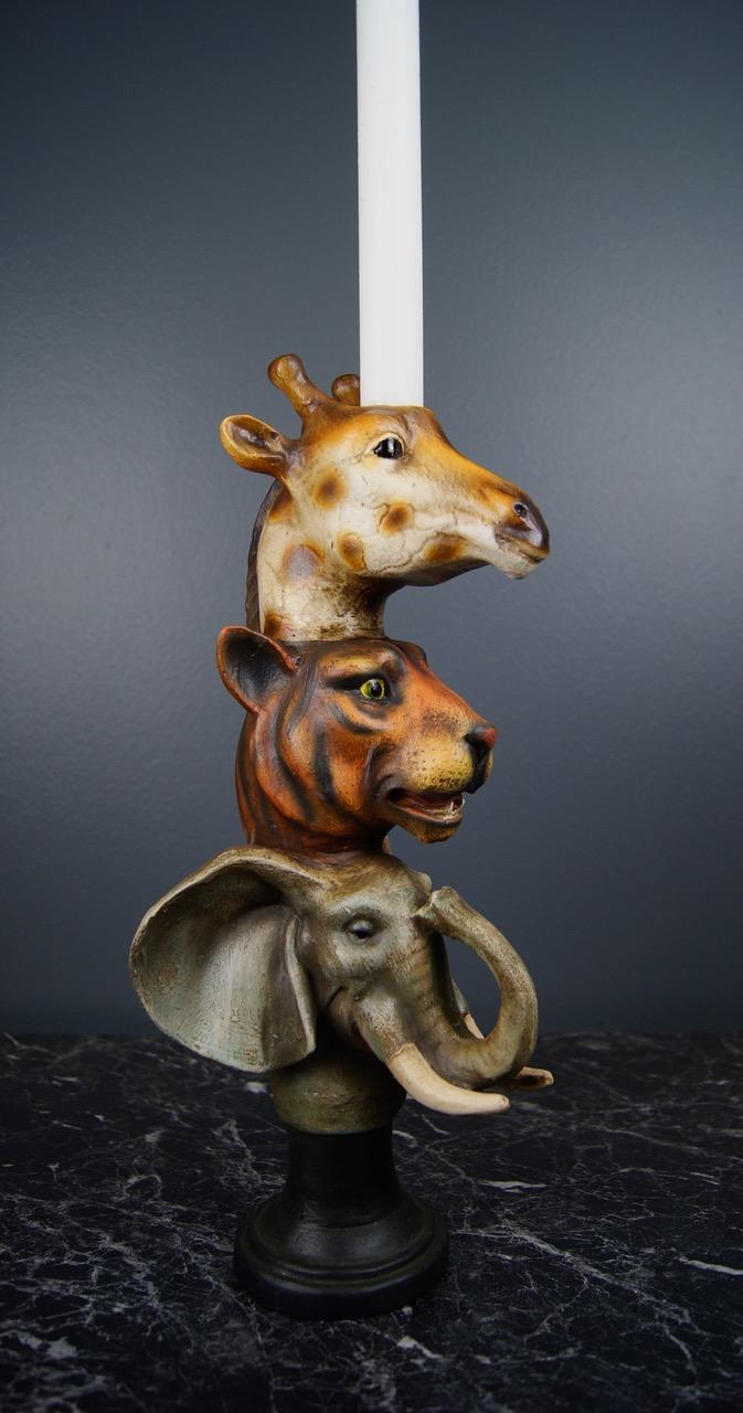 Lysestake "Animal head" - Kronelys Lysestake "Animal head" - Kronelys