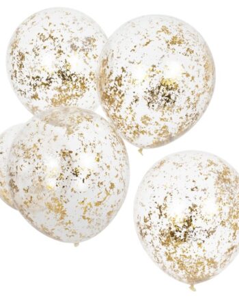 mix 154 gold shredde x5lyb 350x435 - Ballonger "Gold confetti" 5 stk