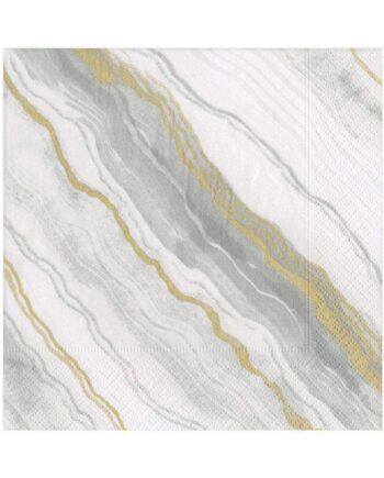 13742l caspari marble paper luncheon napkins in grey 20 per package 11856348020783 1024x1024 350x435 - Servietter - "Marble"