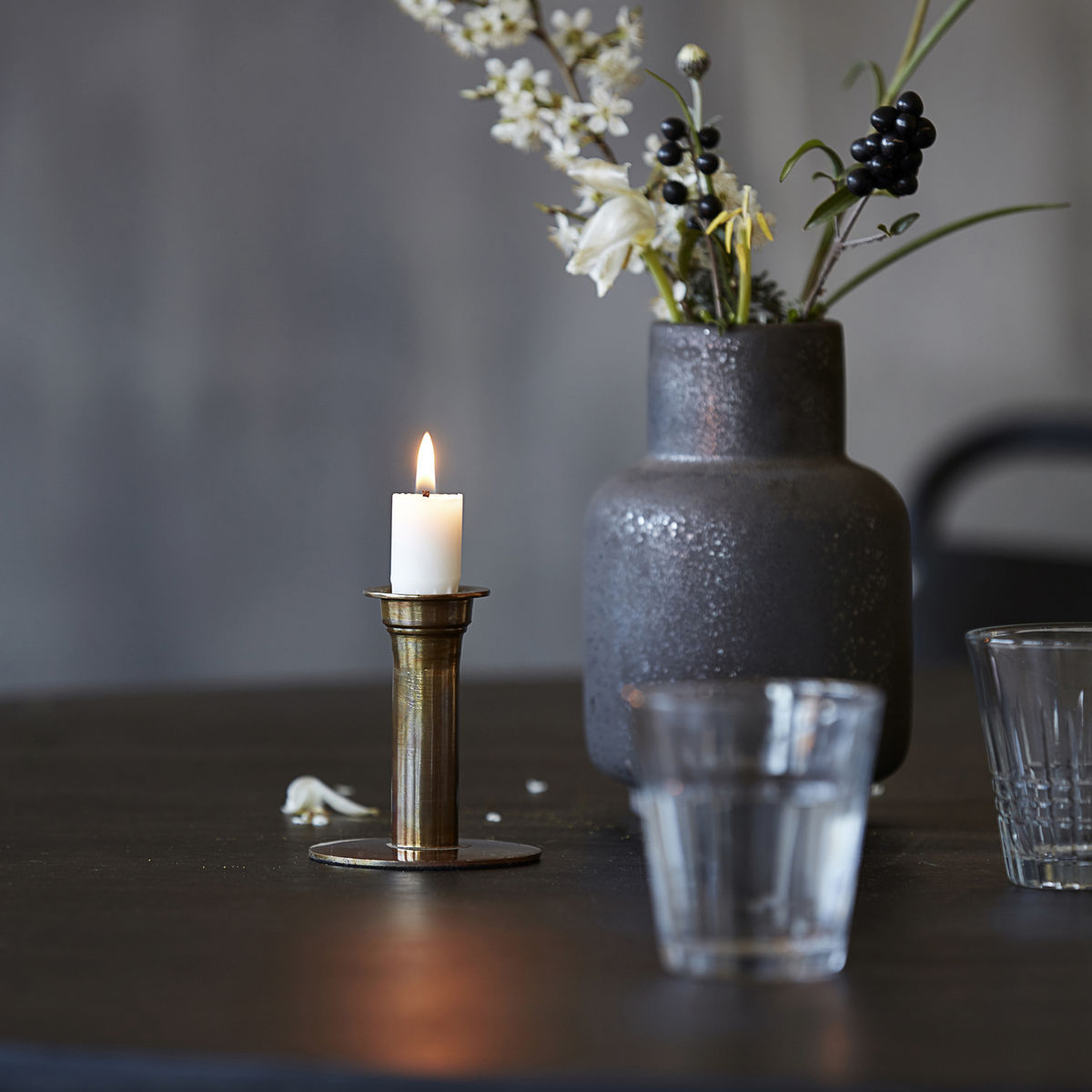 Lysestake "Antique" - Antikk kobber Lysestake "Antique" - Antikk kobber