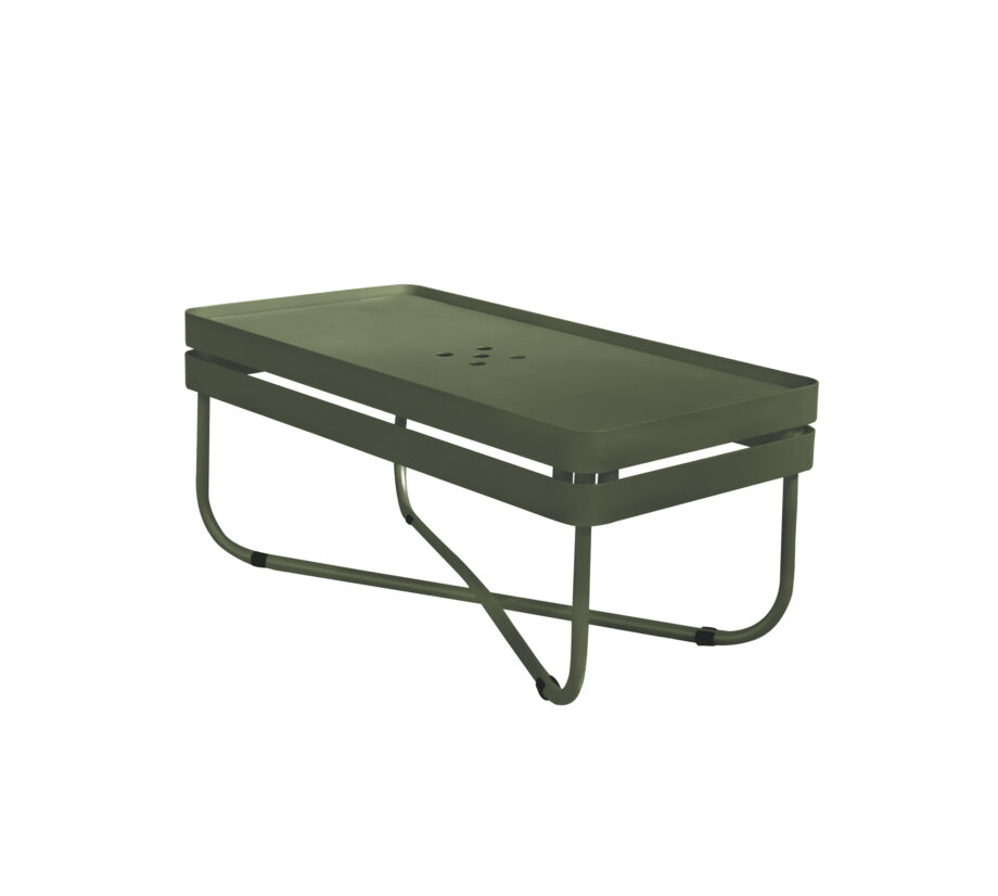 P Outdoor Sofa Bris 35x70 Coffeetable OliveGreen 01 920x826 - Ygg & Lyng - Bris loungebord, Deep Olive