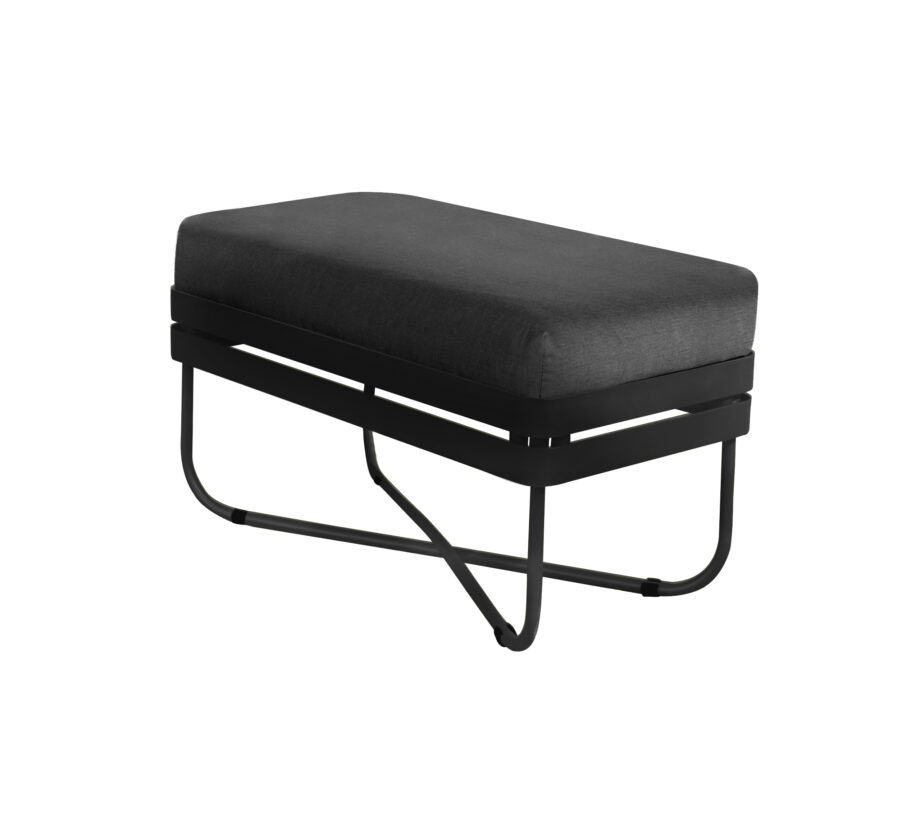 P Outdoor Sofa Bris 35x70 Ottoman Cerdaline Shadow S 01 920x826 - Ygg & Lyng - Bris puff, Black