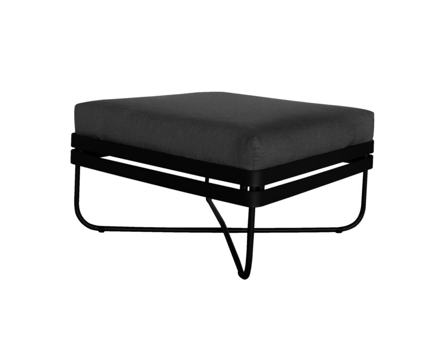 P Outdoor Sofa Bris 70x70 Ottoman Cerdaline Shadow S 01 920x705 - Ygg & Lyng - Bris puff, Black