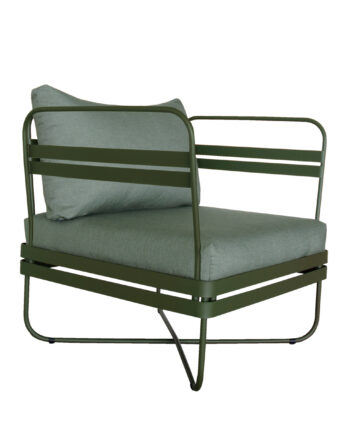 P Outdoor Sofa Bris Chair wCushion DeepOlive 01 350x435 - Ygg & Lyng - Bris stol, Deep Olive