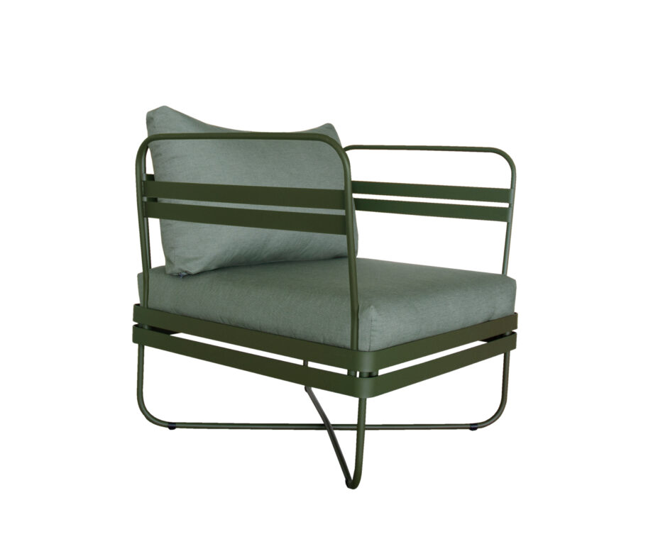 P Outdoor Sofa Bris Chair wCushion DeepOlive 01 920x767 - Ygg & Lyng - Bris stol, Deep Olive