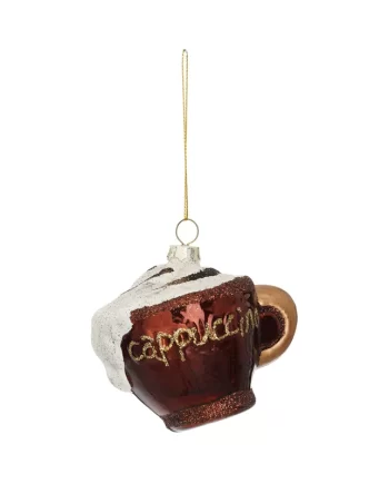 Julepynt - Cappuchinokopp i glass